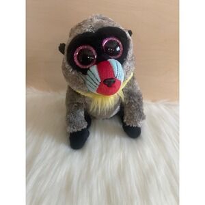 Ty Beanie Boos WASABI the Baboon 6"   Stuffed Animal Plush Doll Used